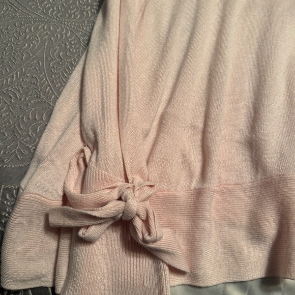 A New Day Pink Sweater with Bow Sleeves - Picture 2 of 3